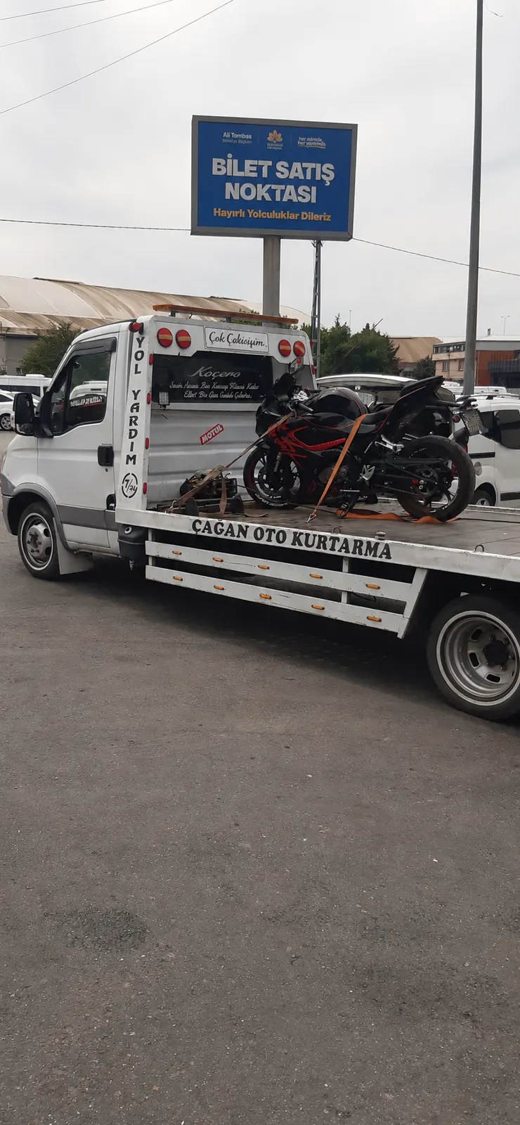 Motosiklet taşıma ve oto kurtarma hizmeti